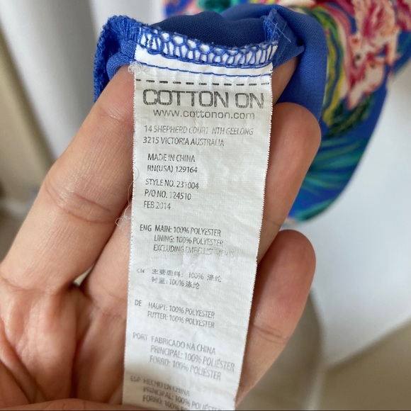 Cotton On Tropical Print Floral Dress - Picture 4 of 5